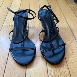 Zara minimalist t-strap sandals
